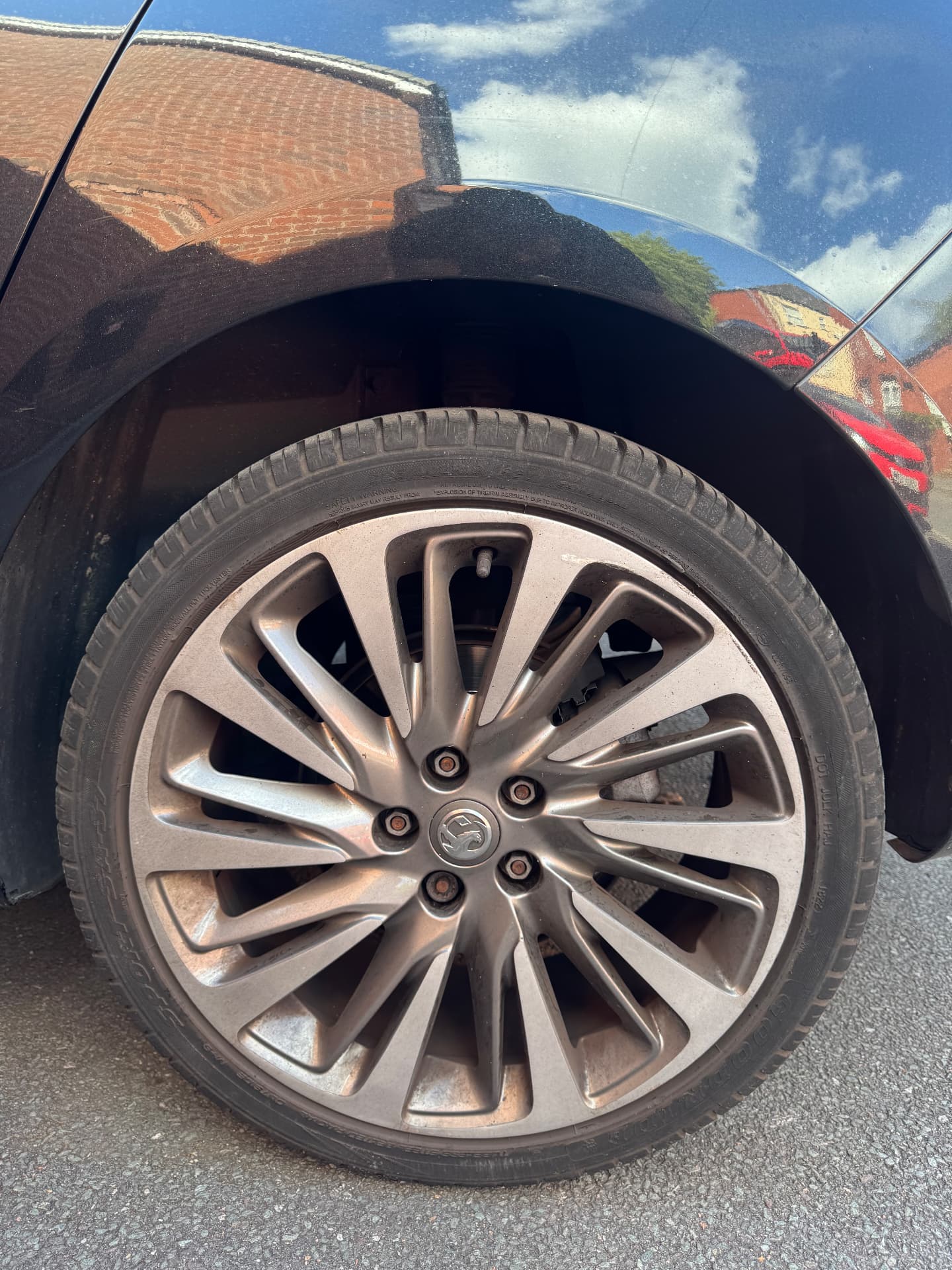 Alloy wheel restoration — Chester — before